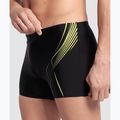 Boxer da bagno da uomo Arena Dive Swim Short nero/verde tenue 4