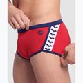 Uomo arena Icons Swim Short a vita bassa Slip da bagno solido rosso/navy 7