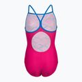 Costume intero Arena Daly Light Drop Back freak rosa/blu porcellana per bambini 3