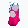 Costume intero Arena Daly Light Drop Back freak rosa/blu porcellana per bambini 4