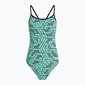 Costume intero Arena Escape Challenge Back nero/blu acqua multi donna