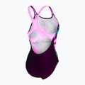 Costume da bagno intero donna arena Imaginary Swim Pro Back nero/ rosa shocking/multi 4