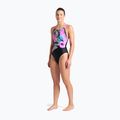 Costume da bagno intero donna arena Imaginary Swim Pro Back nero/ rosa shocking/multi 6