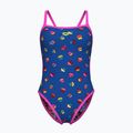 Costume da bagno intero donna arena Costume da bagno reversibile Challenge Back royal multi/shocking pink