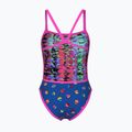 Costume da bagno intero donna arena Costume da bagno reversibile Challenge Back royal multi/shocking pink 3