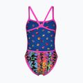 Costume da bagno intero donna arena Costume da bagno reversibile Challenge Back royal multi/shocking pink 4