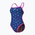 Costume da bagno intero donna arena Costume da bagno reversibile Challenge Back royal multi/shocking pink 5