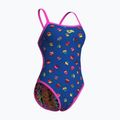 Costume da bagno intero donna arena Costume da bagno reversibile Challenge Back royal multi/shocking pink 6