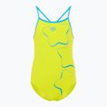 Costume intero per bambini Arena Star Graphic Lightdrop Back verde morbido / turchese