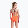 Costume intero Arena Star Graphic Lightdrop Back corallo brillante / prugna per bambino 3