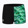 Boxer da nuoto per bambini arena Foam Swim Short nero/verde morbido multi