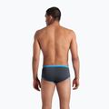 Boxer nuoto uomo arena One Low Waist Short Big Logo asfalto/turchese 3