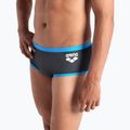 Boxer nuoto uomo arena One Low Waist Short Big Logo asfalto/turchese 4