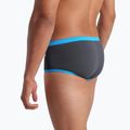 Boxer nuoto uomo arena One Low Waist Short Big Logo asfalto/turchese 5