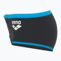 Boxer nuoto uomo arena One Low Waist Short Big Logo asfalto/turchese 3