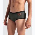 Boxer da bagno da uomo arena One Low Waist Short Big Logo dark sage/nero 4