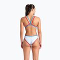 Costume intero donna arena One Fireflow Double Cross rosso/blu river/bianco multi 3