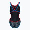 Costume intero donna arena One Fireflow Double Cross blue river/red/black multi 2