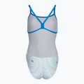 Costume intero donna arena Fireflow Challenge dorso blu fiume/bianco multi 2