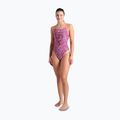 Costume da bagno intero donna arena Pink Dahlia Lace Back rosa shocking/multi 2