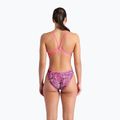 Costume da bagno intero donna arena Pink Dahlia Lace Back rosa shocking/multi 3