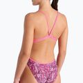 Costume da bagno intero donna arena Pink Dahlia Lace Back rosa shocking/multi 4