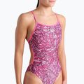 Costume da bagno intero donna arena Pink Dahlia Lace Back rosa shocking/multi 5