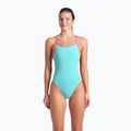 Costume da bagno intero donna arena Lace Back Solid acqua/rosa shocking