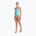 Costume da bagno intero donna arena Lace Back Solid acqua/rosa shocking 2