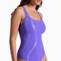 Costume da bagno intero donna arena Ginevra Wing Back viola 8