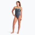 Costume intero Arena Monogram Challenge Back dark sage multi/artic lime da donna 6