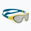Occhialini da nuoto per bambini arena The One Mirror Jr argento/verde tenue/blu cosmo