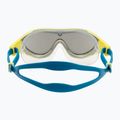 Occhialini da nuoto per bambini arena The One Mirror Jr argento/verde tenue/blu cosmo 4