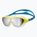 Occhialini da nuoto per bambini arena The One Mirror Jr argento/verde tenue/blu cosmo