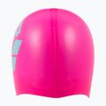 Cuffia Arena Big Logo rosa shocking/acqua 4