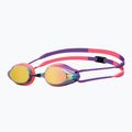 Occhiali da nuoto Arena Tracks Mirror rame/plum/corallo brillante