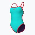 Costume intero donna arena Solid Rev Challenge Back acqua/plum/corallo chiaro 4