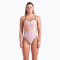Costume da bagno intero donna arena Ao Rev Challenge Back multicolore/salvia scuro 5