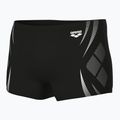 Pantaloncini da bagno arena Poseidonia da uomo nero/bianco 4