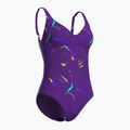 Costume da bagno intero donna arena Abyss U Back multi plum/plum 3