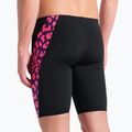 Maglia da bagno stampata arena da uomo nero/fucsia multi 8