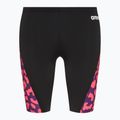Maglia da bagno stampata arena da uomo nero/fucsia multi