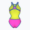 Costume intero donna arena One Biglogo One Piece rosa shocking/blu fiume 2