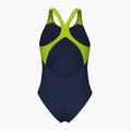 Costume da bagno intero donna arena Blast V Back navy/artic lime 2