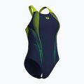 Costume da bagno intero donna arena Blast V Back navy/artic lime 3