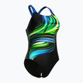 Costume da bagno intero donna arena Bloom Swim Pro Back Lb multi nero/nero/blu porcellana 3