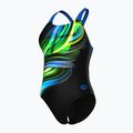 Costume da bagno intero donna arena Bloom Swim Pro Back Lb multi nero/nero/blu porcellana 4