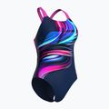 Costume intero donna arena Bloom Swim Pro Back Lb multi navy/navy/ rosa shocking 3