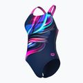 Costume intero donna arena Bloom Swim Pro Back Lb multi navy/navy/ rosa shocking 4