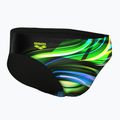 Slip da bagno arena Bloom da uomo multi nero/nero 4